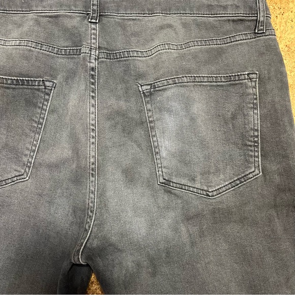 Topman Stretch Tapered Jeans In Washed Black Tint Sz W34 L34 - Picture 9 of 12